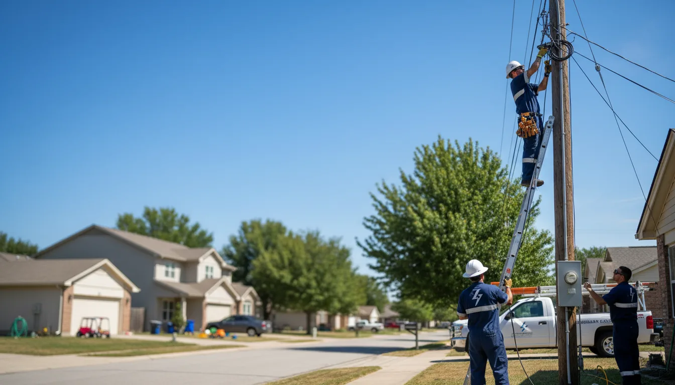Residential electrician providing installation services in Roxie, MS